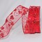 The Ribbon People Sheer Red Love Glittered Hearts Wired Craft Ribbon 1.5" x 27 Yards